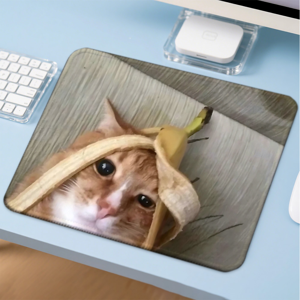 Gaming Accessories For Gaming Desk - Mosepad Kawaii Funny Cat Computer Mat