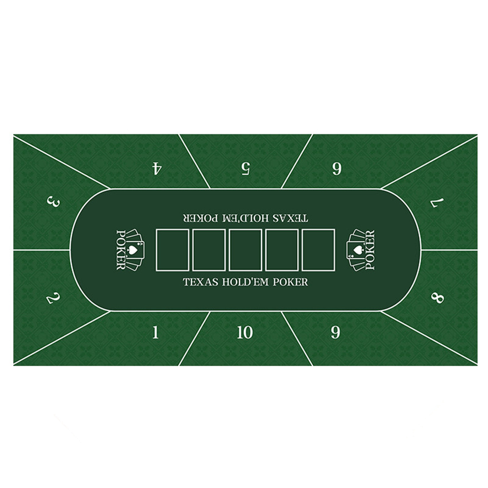 Gaming Accessories For Gaming Desk - Casino Texas Hold'em Table Mat Rubber