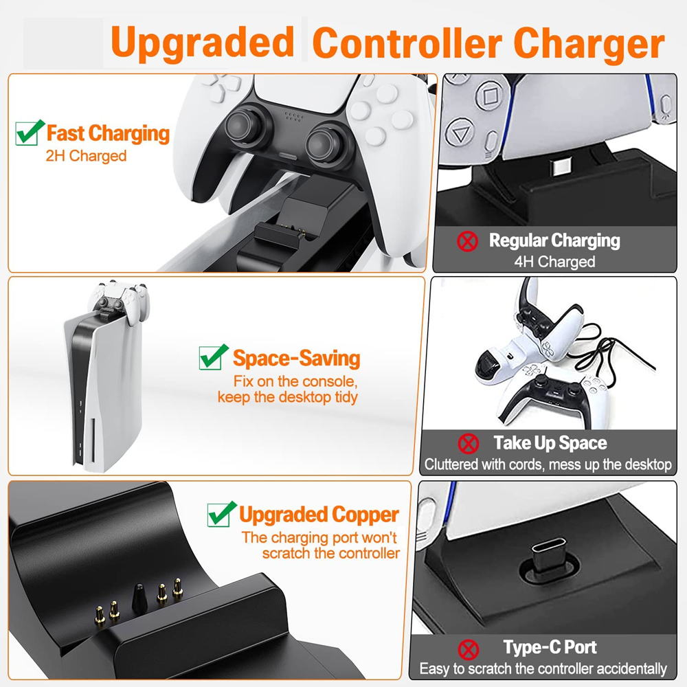 for PS5 Controller Charger Sta - Gaming Zone Accessories ulasan dan harga